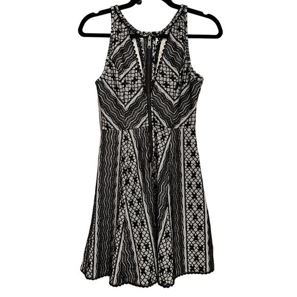 Free People Cut out Fit and Flare Black Lace Dress- Size 2 - Picture 2 of 8